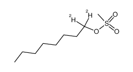 1,1-Dideuterio-n-octyl methanesulfonate结构式