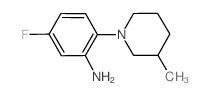 5-氟-2-(3-甲基哌啶-1-基)苯胺结构式