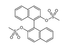 (R)-(-)-1,1'-联-2-萘基二甲磺酸酯结构式