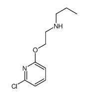 N-[2-(6-chloropyridin-2-yl)oxyethyl]propan-1-amine Structure