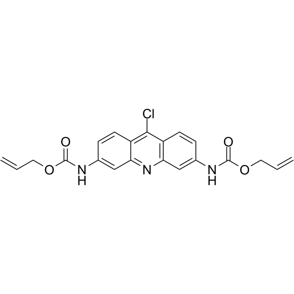 2,7-双(甲氧羰基氨基)-9-氯吖啶结构式
