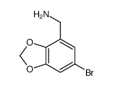 (6-溴-苯并[1,3]二氧代-4-)-甲胺结构式