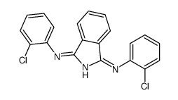 N-(2-chlorophenyl)-3-(2-chlorophenyl)iminoisoindol-1-amine Structure