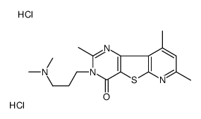 3-[3-(dimethylamino)propyl]-2,7,9-trimethylpyrido[2,3]thieno[2,4-d]pyrimidin-4-one,dihydrochloride Structure