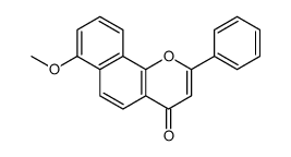 7-methoxy-2-phenylbenzo[h]chromen-4-one Structure