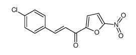 3-(4-chlorophenyl)-1-(5-nitrofuran-2-yl)prop-2-en-1-one Structure