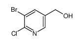 2-氯-3-溴-5-(羟甲基)吡啶结构式