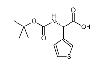 boc-(s)-3-thienylglycine Structure