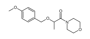2-[(4-methoxyphenyl)methoxy]-1-morpholin-4-ylpropan-1-one结构式
