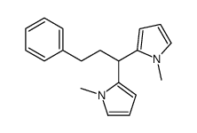1-methyl-2-[1-(1-methylpyrrol-2-yl)-3-phenylpropyl]pyrrole结构式