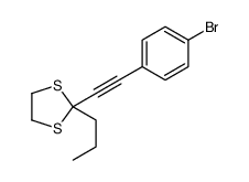 2-[2-(4-bromophenyl)ethynyl]-2-propyl-1,3-dithiolane Structure
