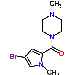 (4-Bromo-1-methyl-1H-pyrrol-2-yl)(4-methyl-1-piperazinyl)methanone Structure