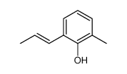 2-((E)-prop-1-enyl)-6-methylphenol结构式