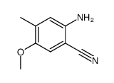2-amino-5-methoxy-4-methyl-benzonitrile Structure