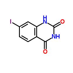 7-碘喹唑啉-2,4(1H,3H)-二酮结构式