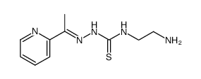 N-(2-aminoethyl)-2-<1-(2-pyridinyl)ethylidene>hydrazinecarbothioamide Structure