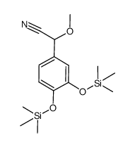2-[3,4-bistrimethylsilyloxyphenyl]-2-methoxyacetonitrile Structure