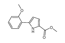 methyl 5-(2-methoxyphenyl)-1H-pyrrole-2-carboxylate Structure