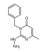 3-benzyl-2-hydrazino-6-methyl-3H-pyrimidin-4-one结构式