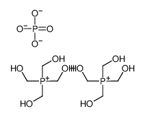tetrakis(hydroxymethyl)phosphonium phosphate(2:1) structure