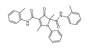 2,5-dimethyl-3-oxo-1-phenyl-N2,N4-di-o-tolyl-2,3-dihydro-1H-pyrrole-2,4-dicarboxamide Structure