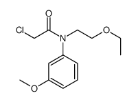 Acetamide, 2-chloro-N-(2-ethoxyethyl)-N-(3-methoxyphenyl)- Structure