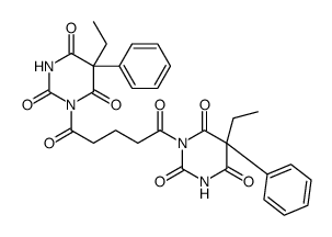 5-ethyl-1-[5-(5-ethyl-2,4,6-trioxo-5-phenyl-1,3-diazinan-1-yl)-5-oxopentanoyl]-5-phenyl-1,3-diazinane-2,4,6-trione Structure