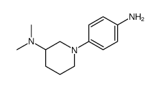 1-(4-aminophenyl)-N,N-dimethylpiperidin-3-amine结构式