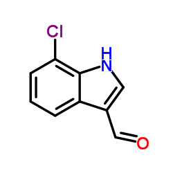 7-氯吲哚-3-甲醛结构式
