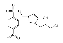 Benzenesulfonic acid, 4-nitro-, [(2S,4R)-4-(3-chloropropyl)-5-oxo-2-pyrrolidinyl]Methyl ester Structure