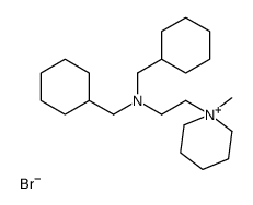 N,N-bis(cyclohexylmethyl)-2-(1-methylpiperidin-1-ium-1-yl)ethanamine,bromide Structure
