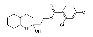 2-[(2R,4aR,8aS)-2-hydroxy-3,4,4a,5,6,7,8,8a-octahydrochromen-2-yl]ethyl 2,4-dichlorobenzoate结构式