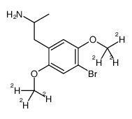 2,5-Dimethoxy-4-bromoamphetamine-d6 Structure