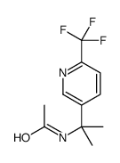 N-[2-[6-(trifluoromethyl)pyridin-3-yl]propan-2-yl]acetamide Structure