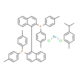 [RuCl(p-cymene)((R)-tolbinap)]Cl Structure