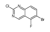 6-溴-2-氯-5-氟-喹唑啉结构式