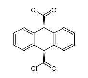 cis-9,10-dihydro-anthracene-dicarboxylic acid-(9.10)-dichloride Structure