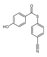 S-(4-cyanophenyl) 4-hydroxybenzenecarbothioate Structure