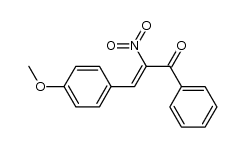 3-(4-methoxyphenyl)-2-nitro-1-phenyl-2-propen-1-one结构式
