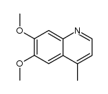 6,7-dimethoxy-4-methylquinoline Structure