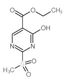 4-羟基-2-(甲基磺酰基)嘧啶-5-羧酸乙酯结构式