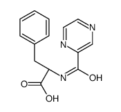 N-(吡嗪-2-基-羰基)-L-苯基丙氨酸结构式