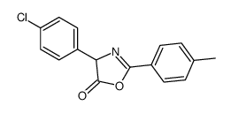 4-(4-chlorophenyl)-2-(4-methylphenyl)-4H-1,3-oxazol-5-one结构式