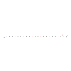 叠氮基-PEG12-NHS酯结构式