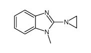 1H-Benzimidazole,2-(1-aziridinyl)-1-methyl-(9CI) Structure