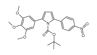 N-Boc-2-(4-nitrophenyl)-5-(3,4,5-trimethoxyphenyl)-1H-pyrrole结构式