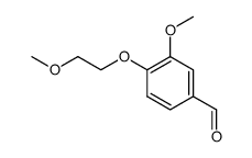 3-METHOXY-4-(2-METHOXY-ETHOXY)-BENZALDEHYDE结构式