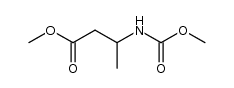 methyl 3-((methoxycarbonyl)amino)-3-methylpropanoate Structure