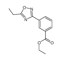 3-(5-乙基-1,2,4-噁二唑-3-基)苯甲酸乙酯结构式