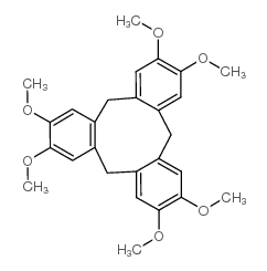 5H-Tribenzo[a,d,g]cyclononene,10,15-dihydro-2,3,7,8,12,13-hexamethoxy-结构式